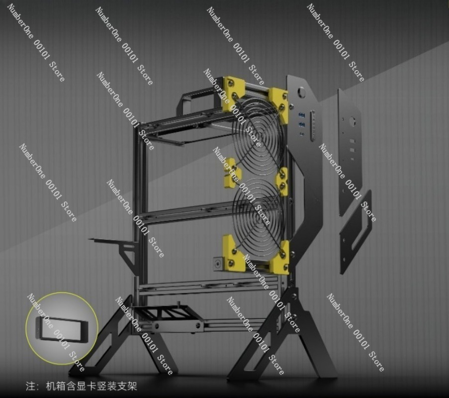 DIY Open Frame Aluminum PC Cas - Aluminum Open Frame Test Bench Water Cooling recension och pris