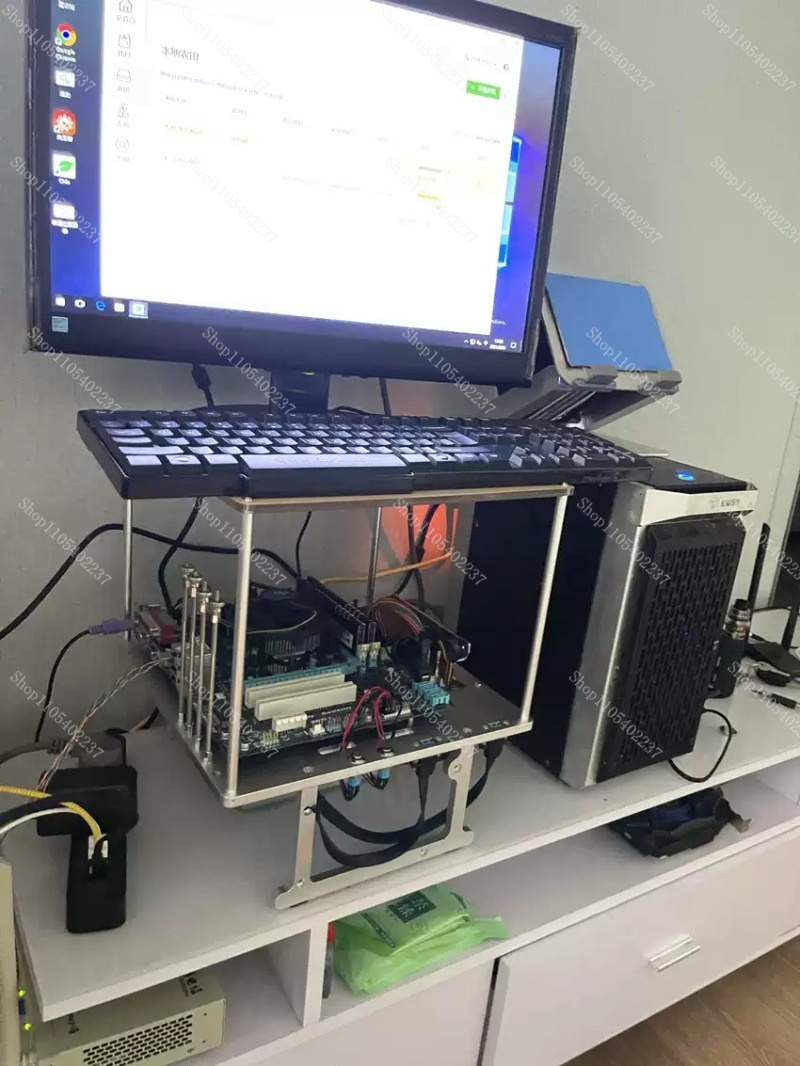 Open Frame All Aluminum PC Tes - Aluminum Open Frame Test Bench Water Cooling recension och pris
